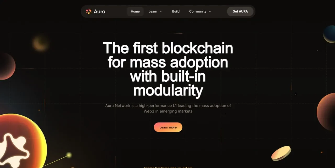 Aura Network fake points claim page